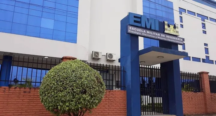 Fachada de la Escuela Militar de Ingeniería, sede del chapter de Santa Cruz